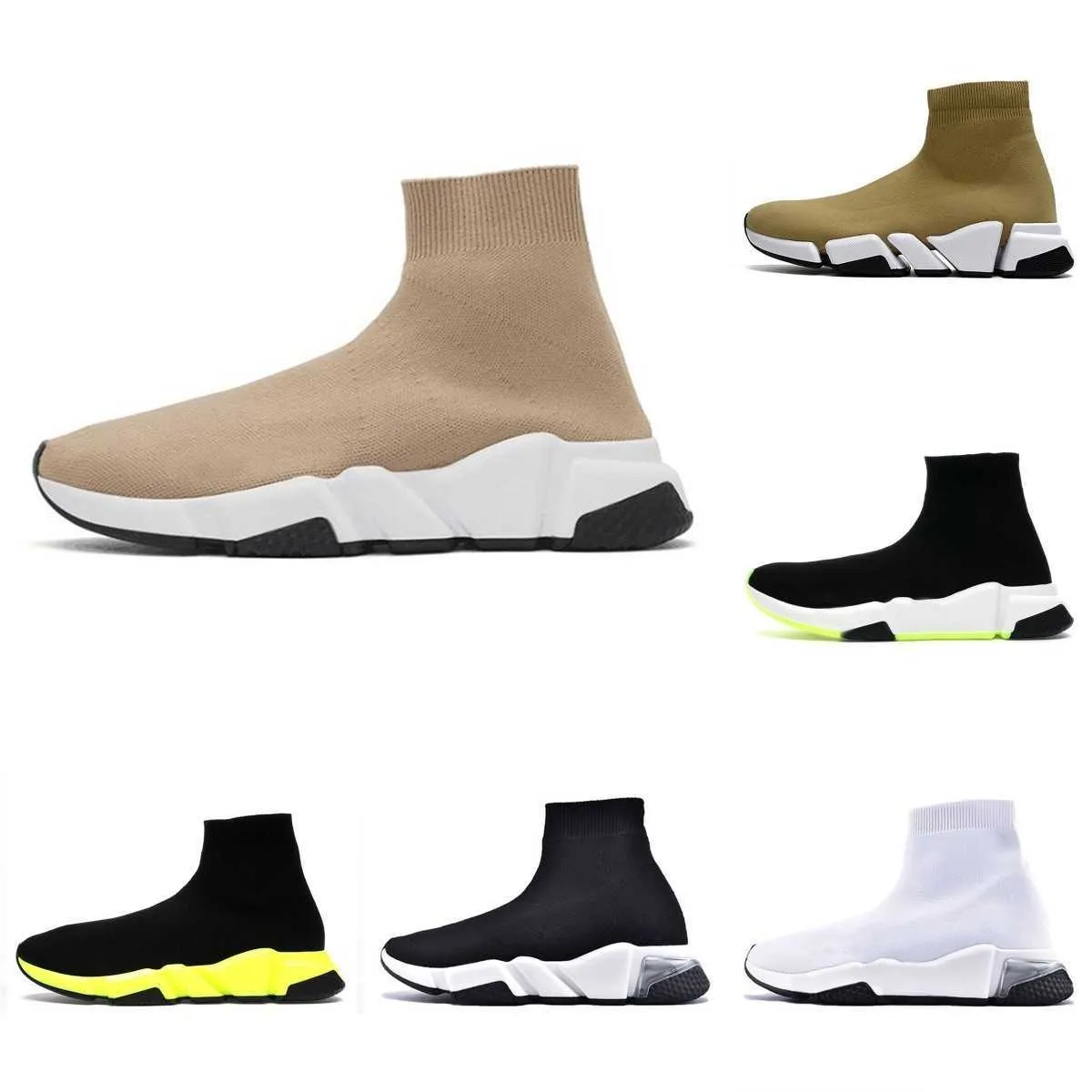 2023 Vitesses 2.0 Plate-forme de chaussures Sneaker Men Femmes Designer Designer Tripler Paris Boots Boots Noir blanc bleu clair Sliver Brown Ruby Graffiti Vintage Beege Pink Trainers S05
