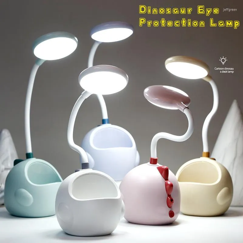 Tafellampen LED Bureau Lamp Bedroom Slaapkamer USB Night Light Girl Dormitory Desktop Decoration Small Feeding