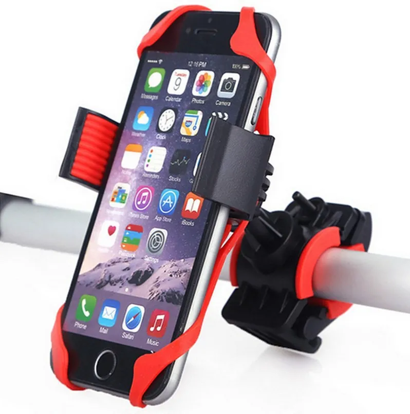 Truck Racks Bicycle Mountain Bike Electric Bike Motorcycle Mobile Phone Stand Outdoor Travel Silica Gel Binding Cycling Accessories