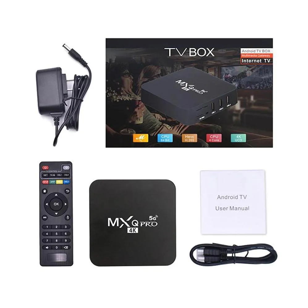 MX2 MXQ Pro RK3229 1GB 8GB 2GB 16GB Quad Core Android 9 0 TV Box with 2 4G 5G WiFi 4Kメディアプレーヤー2221