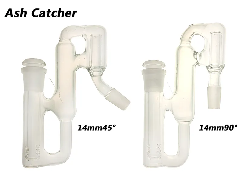 Acessórios de cachimbo de vidro de Ash Catcher para fumar bong e rig. 2 estilos para CA008