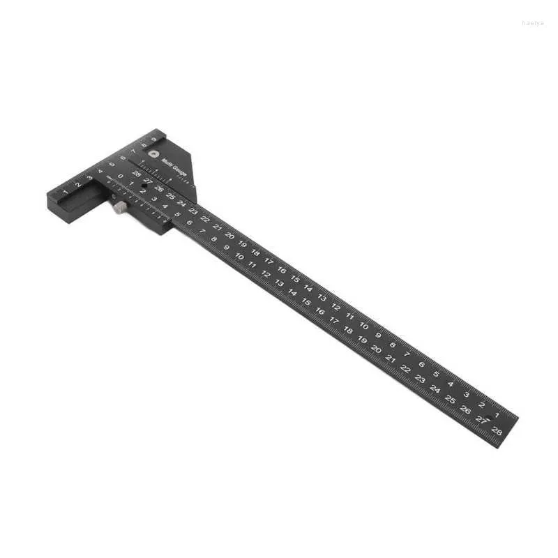 Opbergtassen Aluminium legering Woodwork Ruler T -vormige markering inch schalen voor timmerwerk