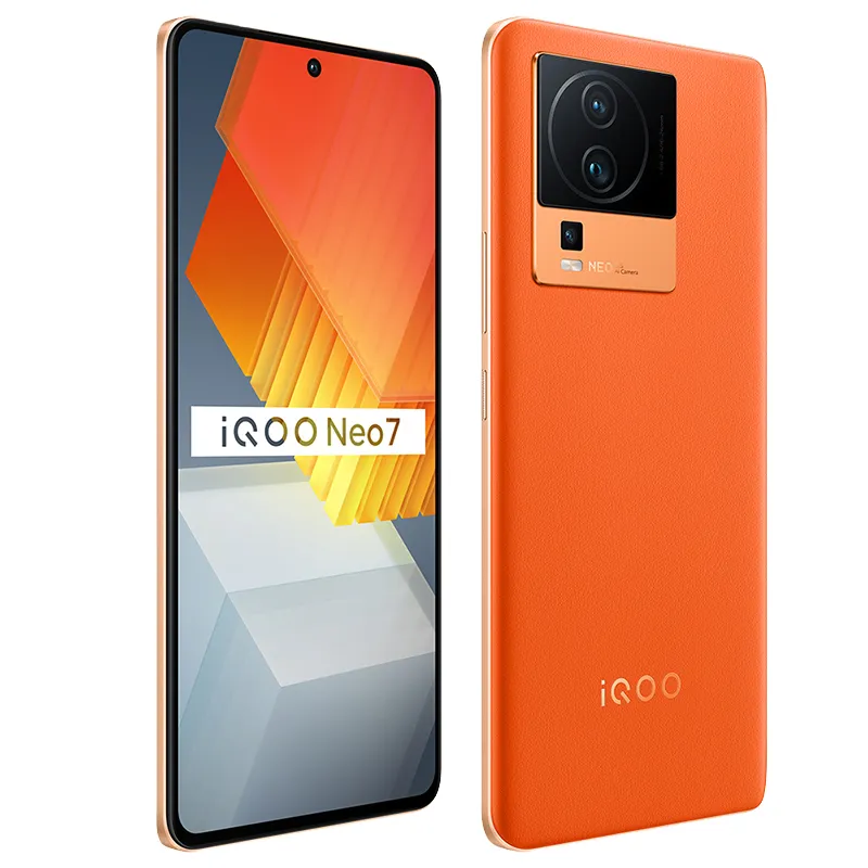 Originele Vivo IQOO NEO 7 NEO7 5G Mobiele telefoon 12GB RAM 256 GB 512 GB ROM MTK DIMENSITEIT 9000 50MP NFC Android 6.78 "120Hz Vullige scherm Vingerafdruk ID Face Wake Smart Cell Telefoon