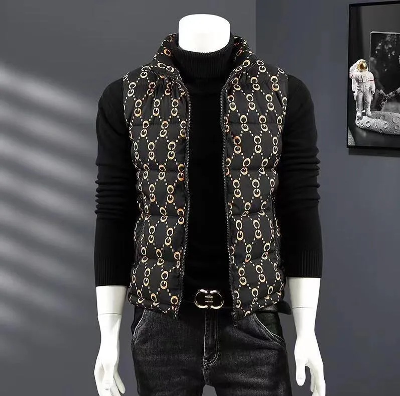 Viette épaissie pour hommes d'automne hivernal gilet décontracté à la version coréenne couple Cordiret Colon Cotton Veste sans manches