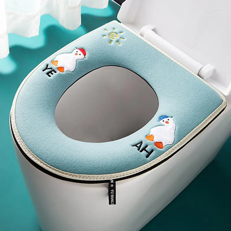 Toilet Seat Covers Winter Warm Cover Mat Bathroom Accessories Christmas Decoration