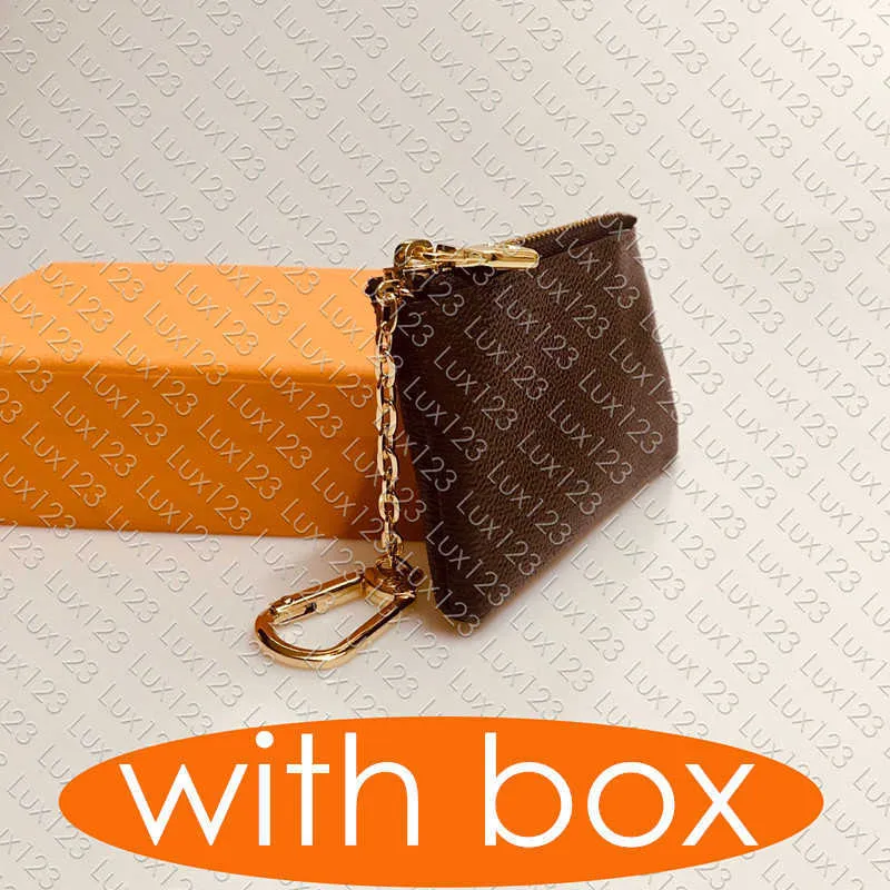 M62650 Ключевой мешочек Pochette CLES Designer Fashion Women Mens Mens Key Ring Кольцо на молнии держатель кредитной карты монета