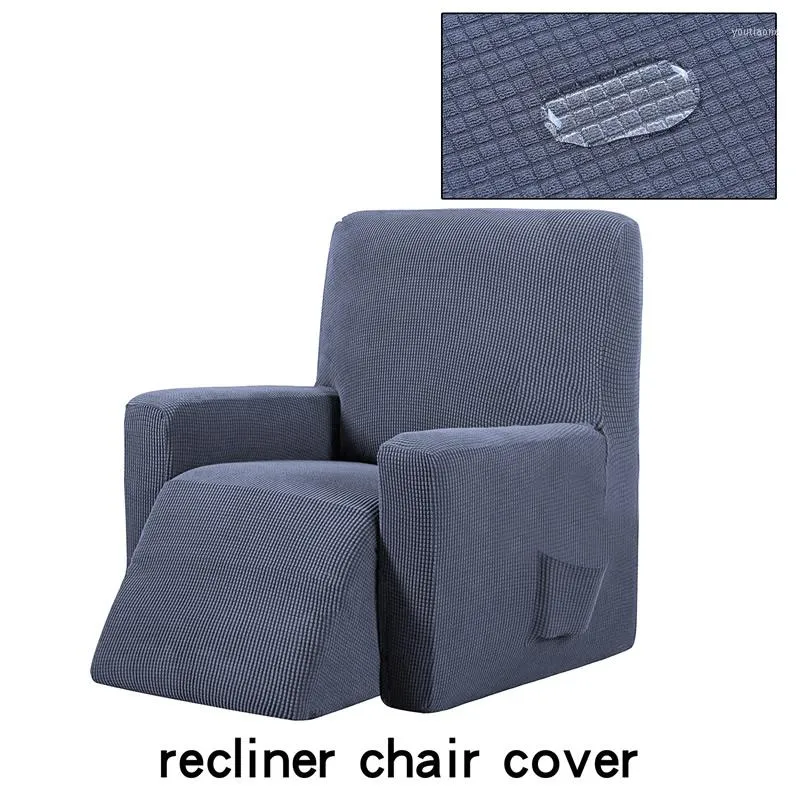 Stoelbedekkingen Super Stretch Recliner Sofa Cover voor woonkamer Langende vorm gemonteerd niet -slip Slipcovers Relax leunstoel