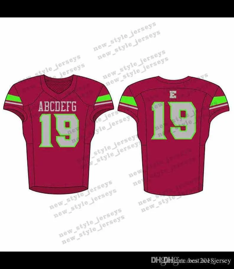 16men 2019 Youth Football Jerseys Army Green Wine Red Embroidery S Stitched Custom Any Name Any Number Jerseys