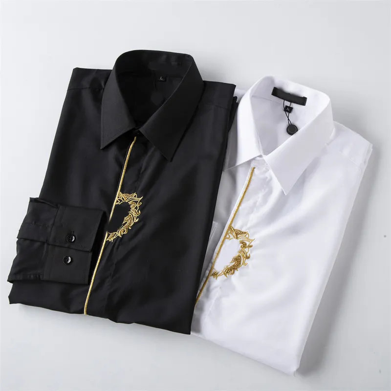 2022 Luxury Designer Mens Shirts Fashion Casual Business Social