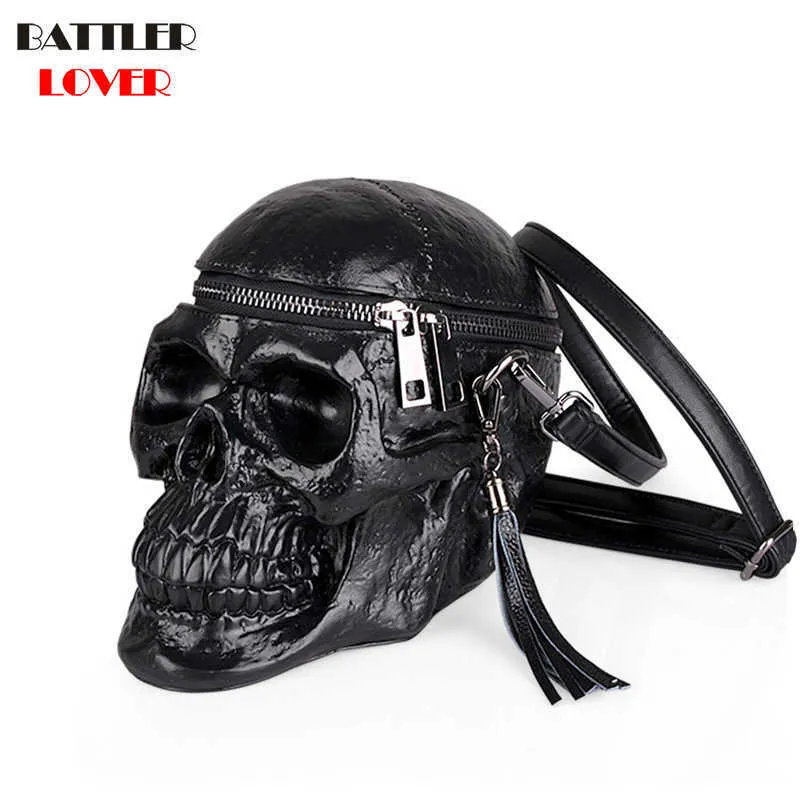 3D Skull Shape Bag Womens Handbags Crossbody Bags Girls Shoulder Messenger Bag Femme Mujer Handbag for Women 2019