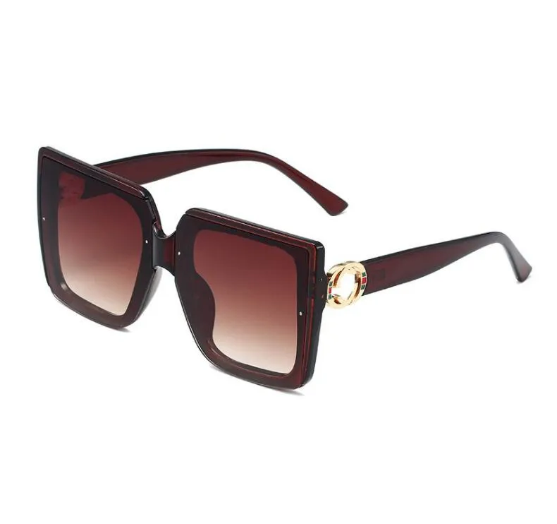 Lunettes De Soleil Vintage Grand Cadre Pour Femmes - Verres Dégradés, Multicolore, Neuves