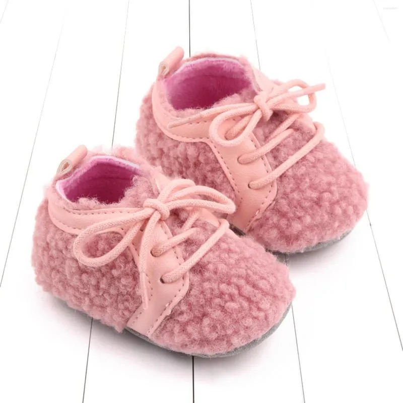 Chaussures sportives Snow Baby Boties Boy Girl Crib Winter Coton Anti-Slip Sole née Toddler First Walkers