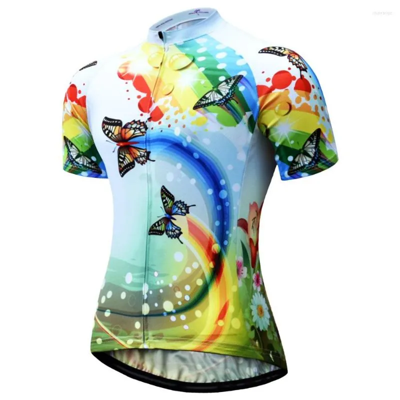 Vestes de course Jesocycling Pro Team Cycling Jersey Women Bike Mtb Shirts Courte