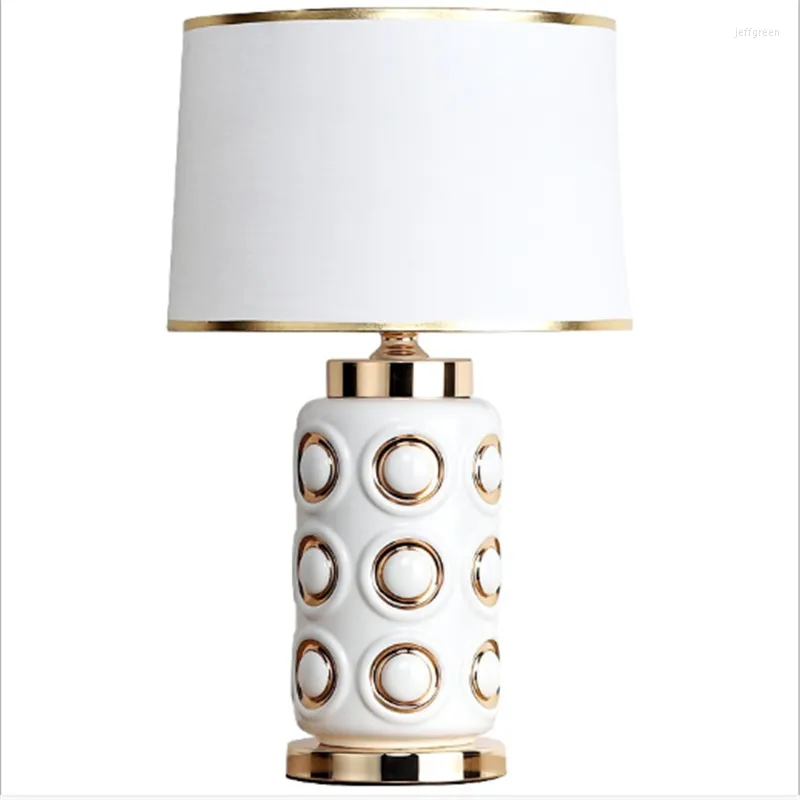 Table Lamps Modern Luxurious Ceramic Lamp Bed Room Foyer Entrance Fashion Desk Reading Light 190175