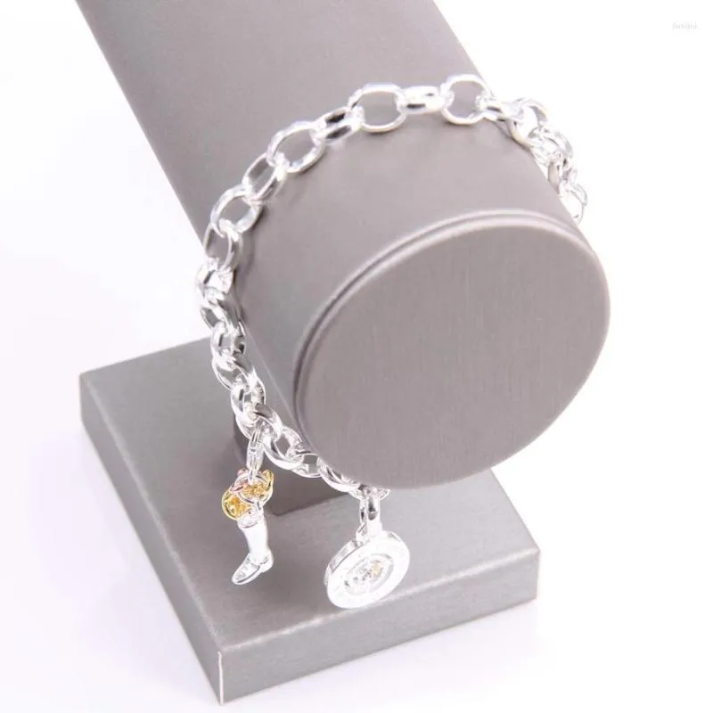 سوار الأساور الساحرة على طراز Hemiston Baselet مع Zircon Lucky Charms Glam Jewelry Soul Gift for Women B274