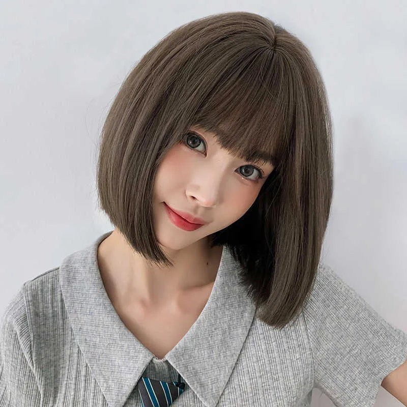 Wigs with short bangs top