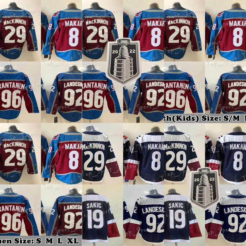 AD Hockey Jersey Stanley Cup Finals Nathan MacKinnon Cale Makar Mikko