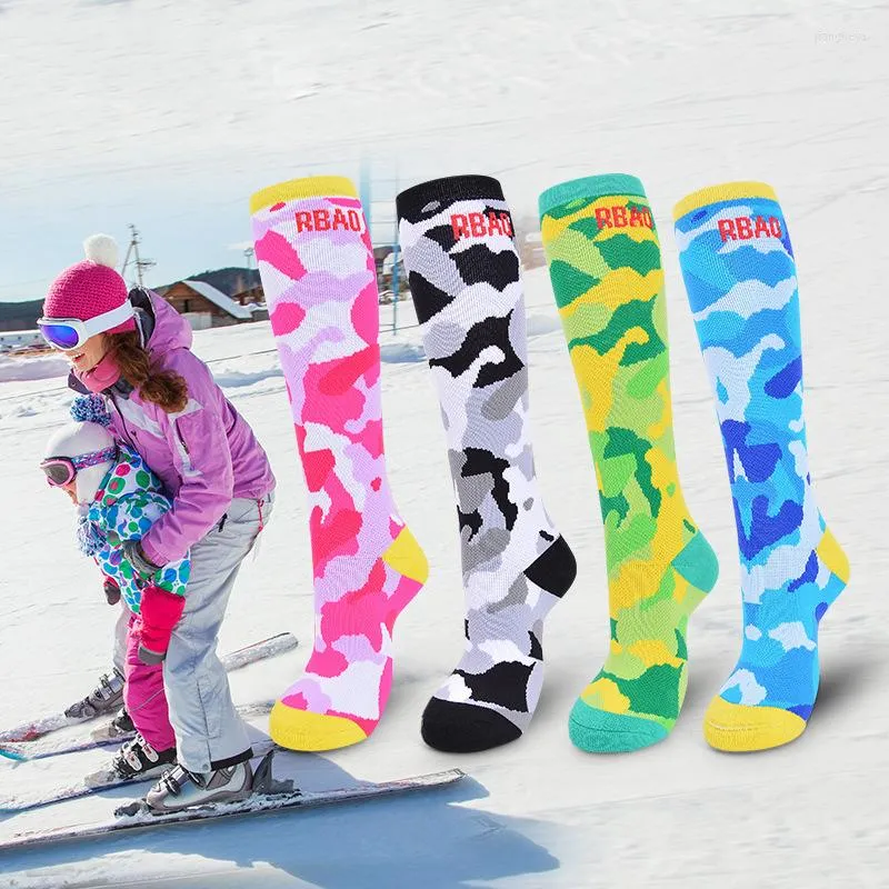 الجوارب الرياضية Kid Ski Boys and Girls Winter Treptable Dark Snowboard Children عالية الجودة في الهواء الطلق في الهواء الطلق