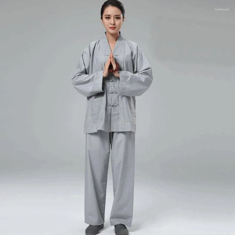 Этническая одежда буддийская монаха костюм Шаолин одежда унифицированная медитация TA524
