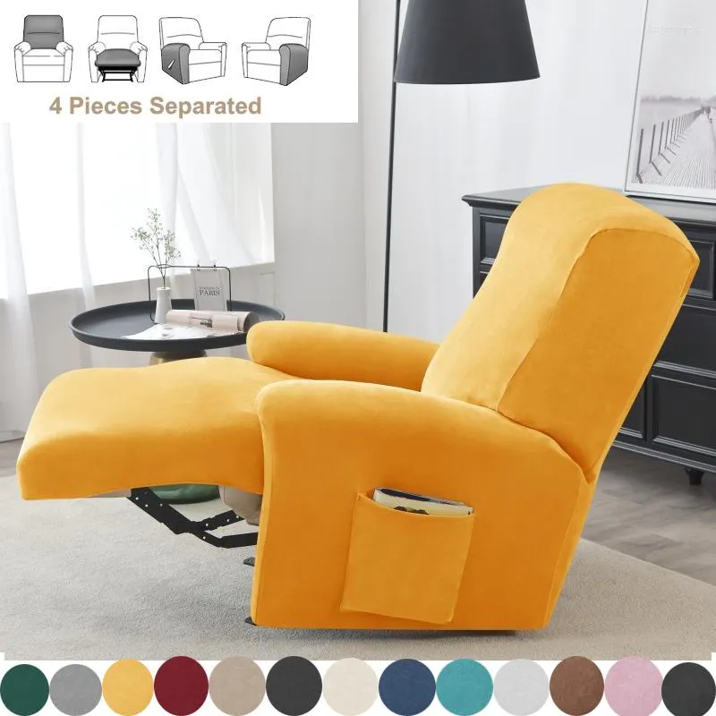 Stuhlhussen Samtbezug für Liegestühle, Split-Style-Sofa, Stretch, für Lazy Boy-Liege, Einzelsitzer, Schonbezug für Sessel