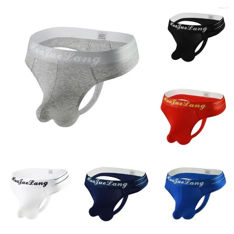 Underpants Men Sexy Penis Sleeve Bikini Pouch Briefs Cotton Underwear ...