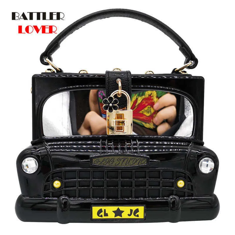 Bags for Women 2019 Car Shape Women Acrylic Handbags Fashion Shoulder & Crossbody Bags Ladies Clutch Totes Bag Girls Messenger