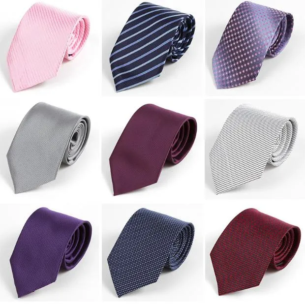Шея галстуки Linbaiway 8 см. Формальный бизнес для мужчин, женщины классический полиэфир