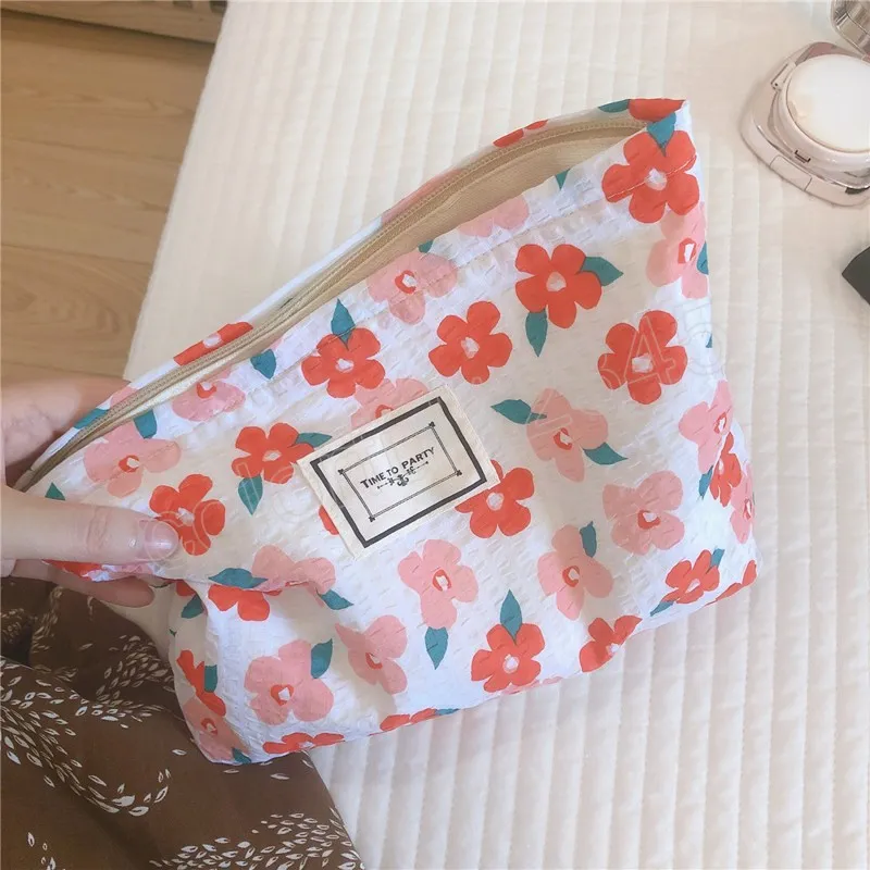 Mignon fleur petite grande beauté toilette téléphone sac à main sacs voyage Mini rouge à lèvres pochette mode fille femmes cosmétiques sacs de rangement