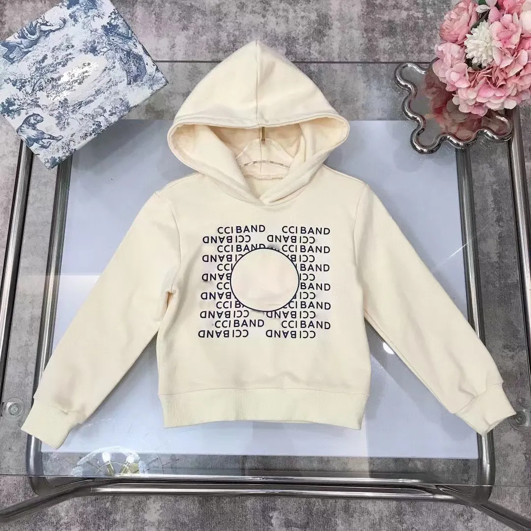 2023 Çocuk Tişörtü Erkek Kız Hoodies Gevşek Moda Mektup Dalga Baskılı Streetwear Hiphop Kazak Çocuk Rahat Kazak Bebek Giyim Tops