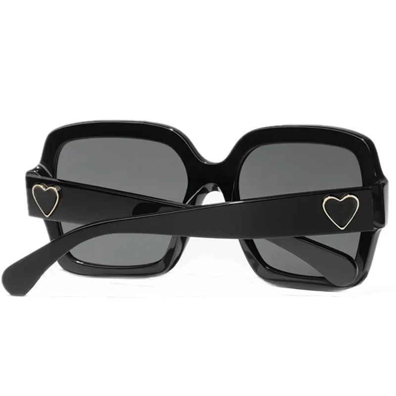 Стильные женщины большие квадратные поляризованные солнцезащитные очки рама UV400 Импортированная планка Fullrim Love Style C479 56-18-145 для рецептурных очков