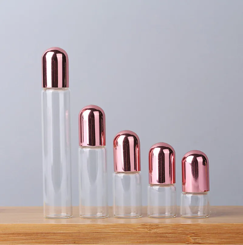 500pcs 1ml 2ml 3ml petite bouteille à billes bouteilles de parfum de haute qualité perles vides bouteilles en verre