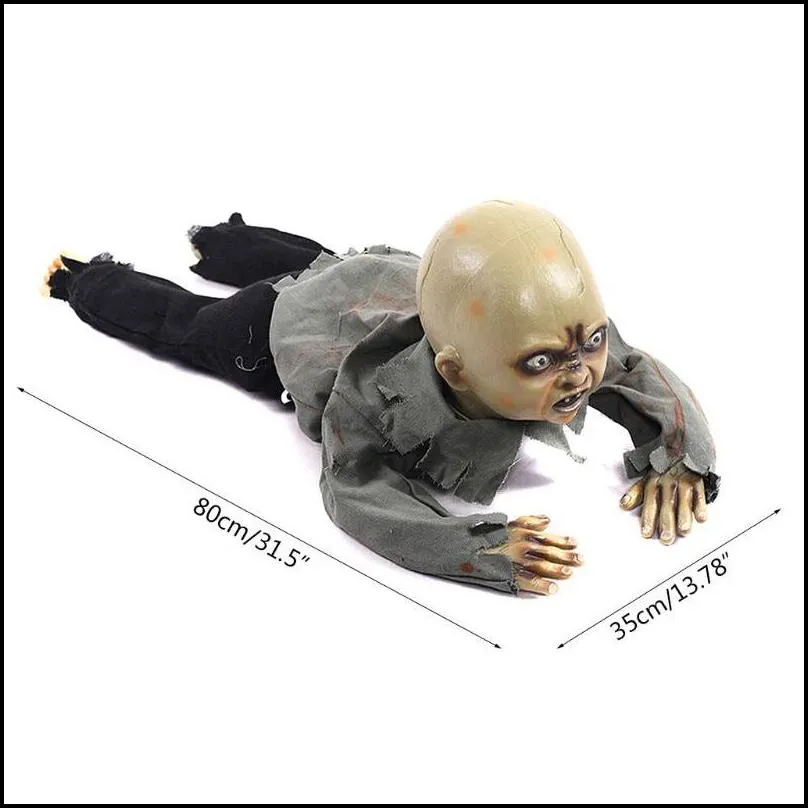  animated crawling baby zombie scary ghost babies doll haunted halloween decor props supplies y201006