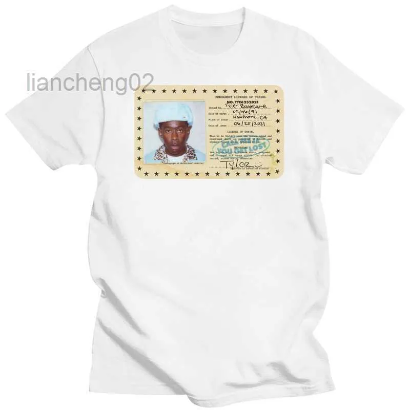 남자 티셔츠 Tyler The Creator 잃어버린 티셔츠 남자 여자 Katuna Lengan Pendek Kaus Igor 하라주쿠 Streetwear 남자 옷 L221107