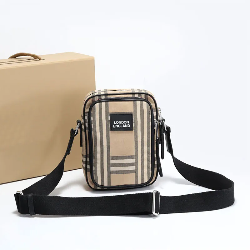 Vintage Camera Bag Classic Check Femmes Sacs À Main Crossbody Shoudler