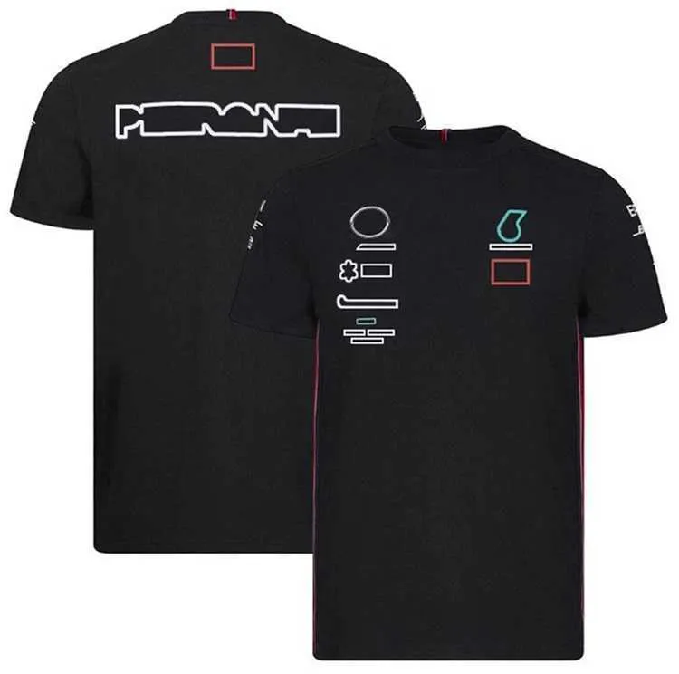 T-shirt de pilote F1, nouvel uniforme d'équipe de course, T-shirt court respirant à séchage rapide, personnalisé, uniforme de course d'équipe de grande taille