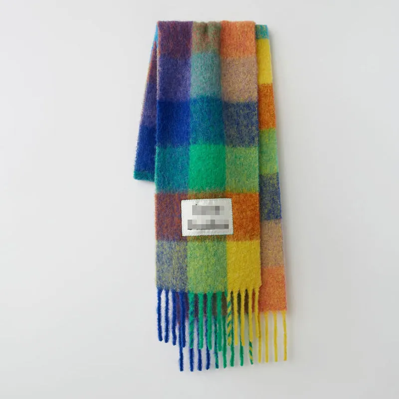 Hot Women Sacrf Cashmere Winter Scarf Scarves Blanket Scarves Women Type Colour Chequered Tassel Imitated