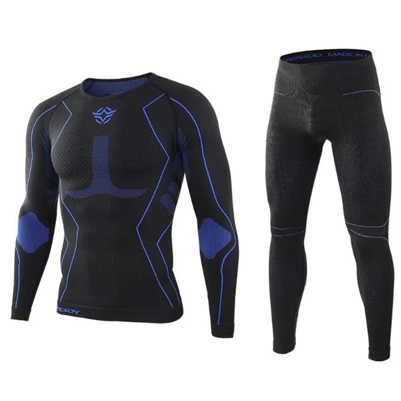 Roupa térmica masculina Esdy funcional masculino treinamento fitness fitness respirável long Johns térmico Autumn Winter Sets 221105