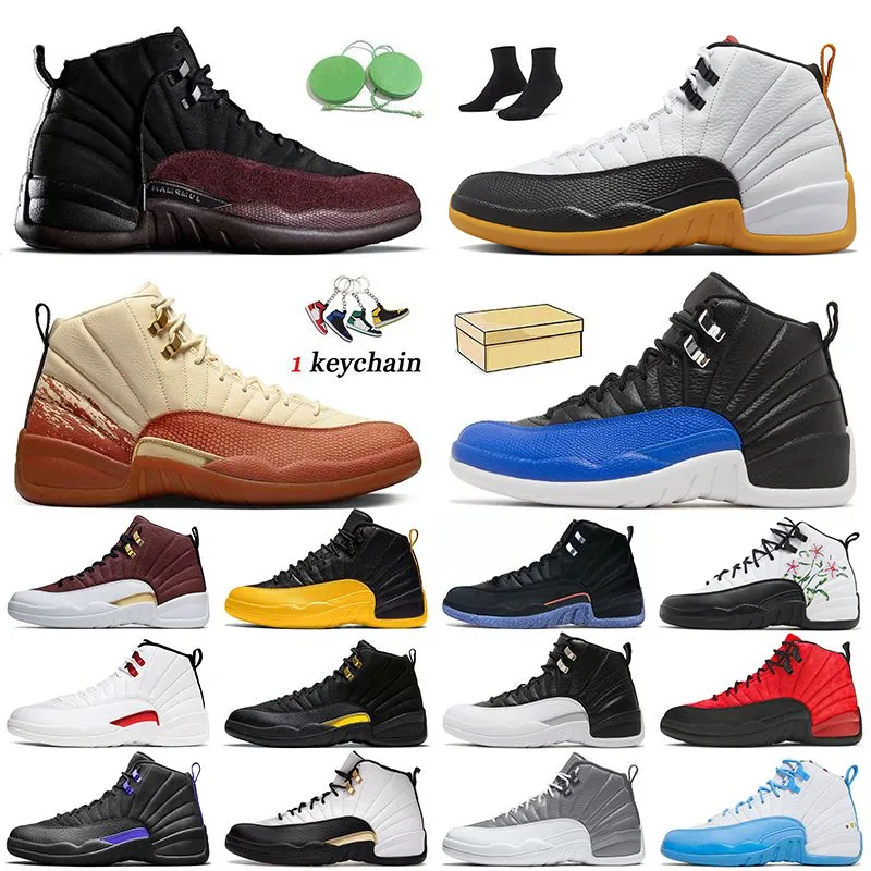 Nike Air Jordan 12 12s Jordan Retro 12 Mens Basketball Shoes 2021 Kutu Çeviri Çeviri Çeviri Üniversitesi Altın Karanlık Concord Indigo Taxi Trenerleri Çeviri