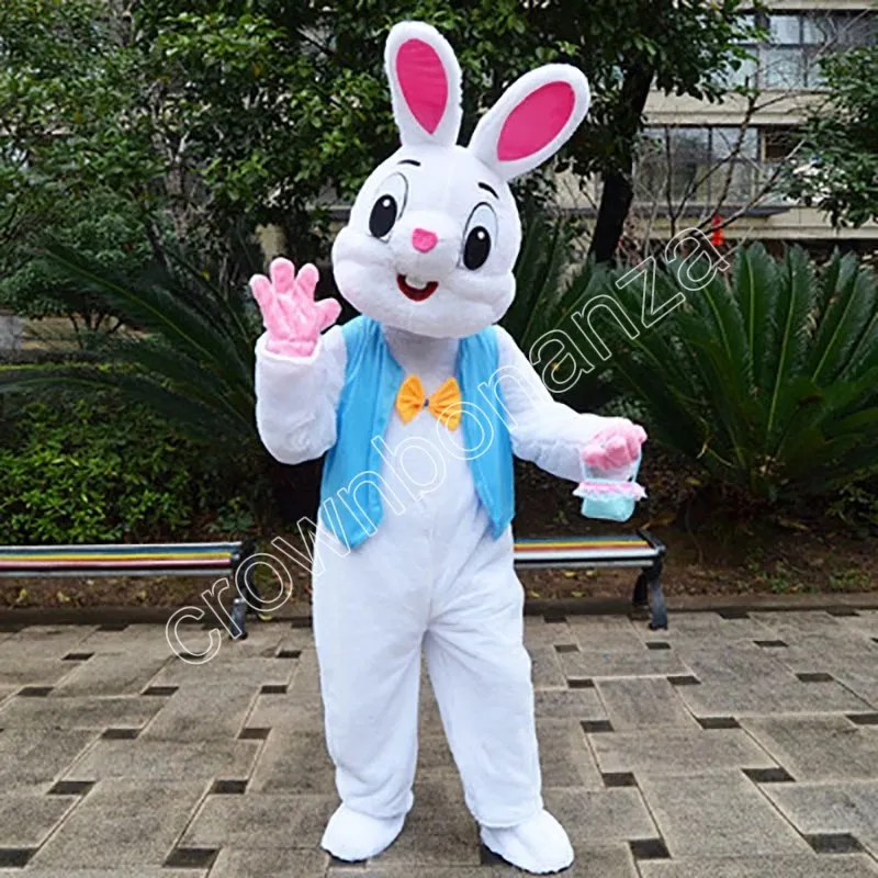 halloween Easter Bunny Mascot Costumes Cartoon Character Outfit Suit Xmas Outdoor Party Outfit Adult Size Promotional Advertising Clothings