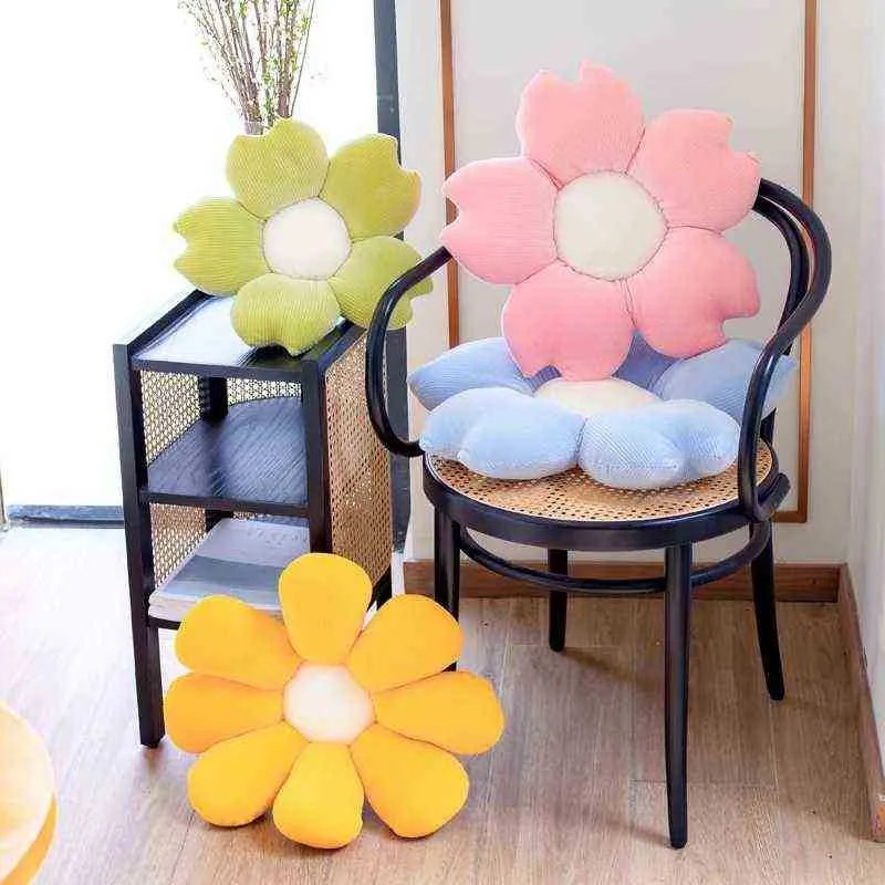 1PC Soft Daisy Flower Poduszka Japonia Cherry Blossom Cuddle Kids Floor Play Mat Fotelik Sofa Dekor Domowa Domowa Dokorta samochodu Dekorunka J220729