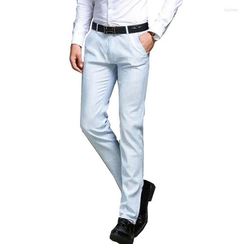 Мужские штаны 2022 Весна и летняя мужская бизнес-бизнес-обыкновенная мода Прямой костюм 29-33 34 35 36 38