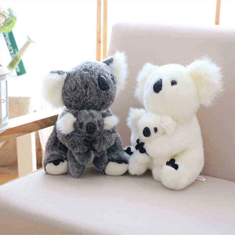 1328Cm Kawaii Simulation Koala Hugs Australian Koala Stuffed Soft Animal Doll Kids Baby Girls Beautiful Christmas Gift J220729