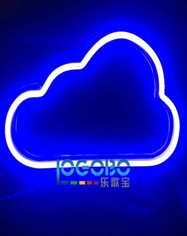 Große billige 18x11inch LED Custom Couleur Neon Lampen -Cloud -Schild Neon Flex Art Design Family Bar Cache Party Tube Neon Deco F1499427