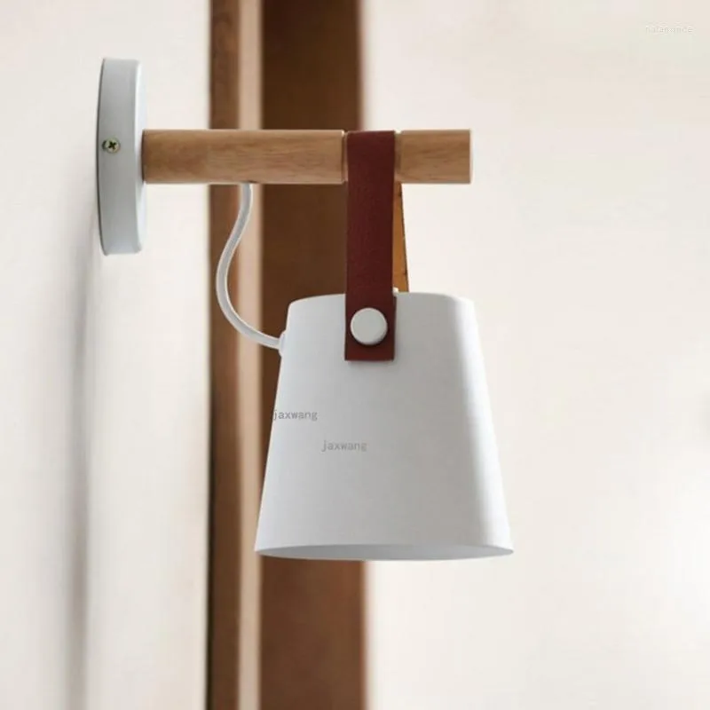 Wandlampen Noordelijke lamp houten sconce lichten verlichtingsarmaturen led decoratie badkamer woonkamer studie sconces