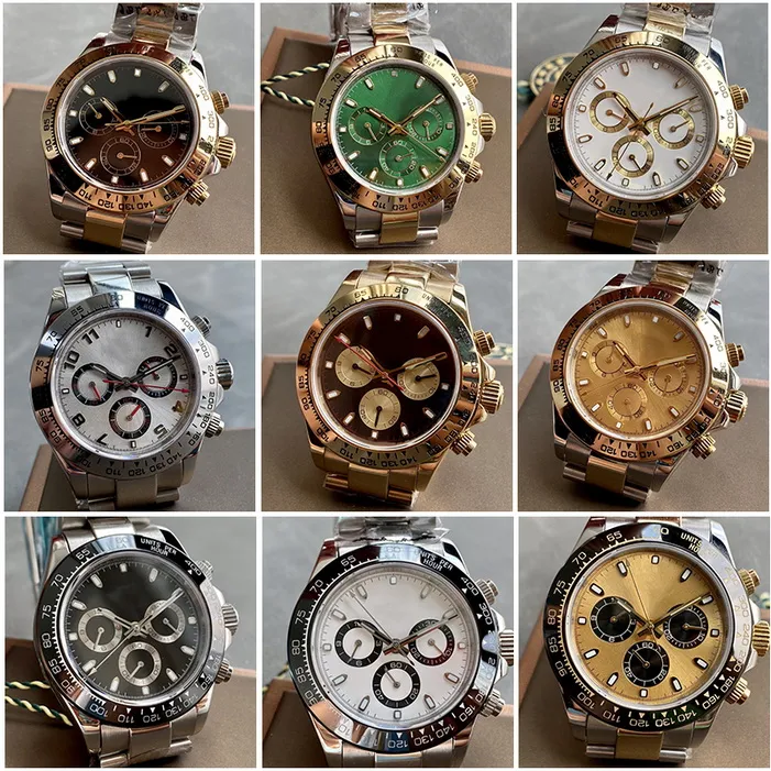 Gold Dhgate Mens Watch R Automatic Mechanism 40mm Luxury 904L Stainless