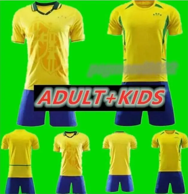 man kids kit 1994 2002 Brasil soccer jerseys retro shirts Carlos Romario Ronaldo Ronaldinho camisa de futebol BraziLS RIVALDO ADRIANO 666