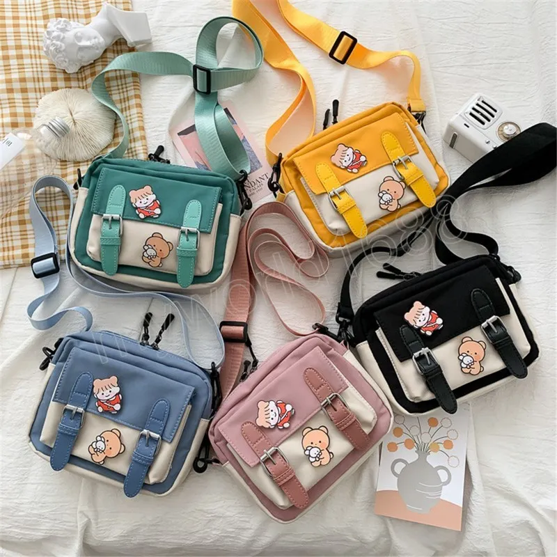 Mignon épaule sacs à bandoulière femmes Kawaii Harajuku tout match étudiants décontracté femme sacs à main filles sac de messager