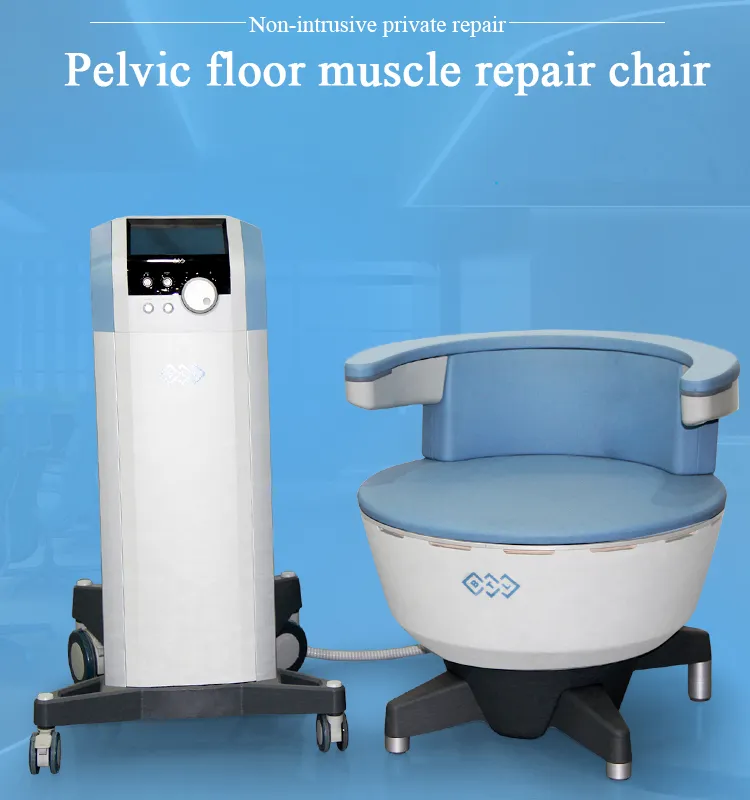 Nouvel arrivage Stimulateur EMS Réparation des muscles du plancher pelvien Machine amincissante Sculpture musculaire EM-chair pour le traitement de l'incontinence Dispositif d'utilisation en salon de serrage vaginal