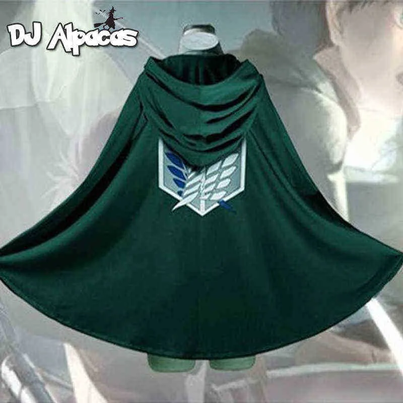 Te koop Anime Attack on Titan Cloak Shingeki no Kyojin Scouting Legion Hislevi Capes Cosplay Costume J220720