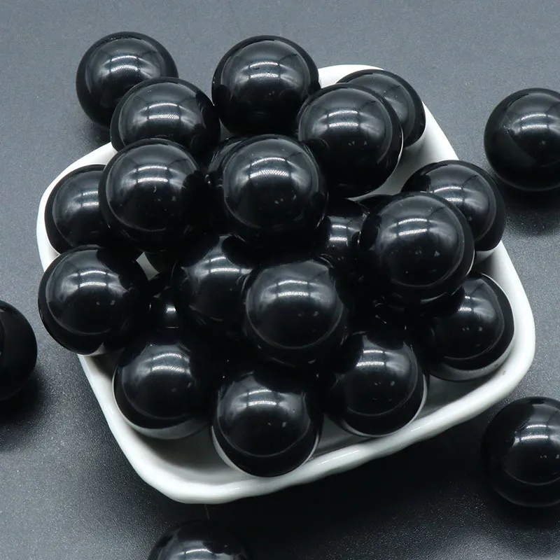 Natuurlijk 8/10/10/18/18/20 mm Non-Porore-Ball No Goles ongebreideld Chakra edelsteen bolcollectie genezing Reiki Decor Obsidian stenen ballen kralen